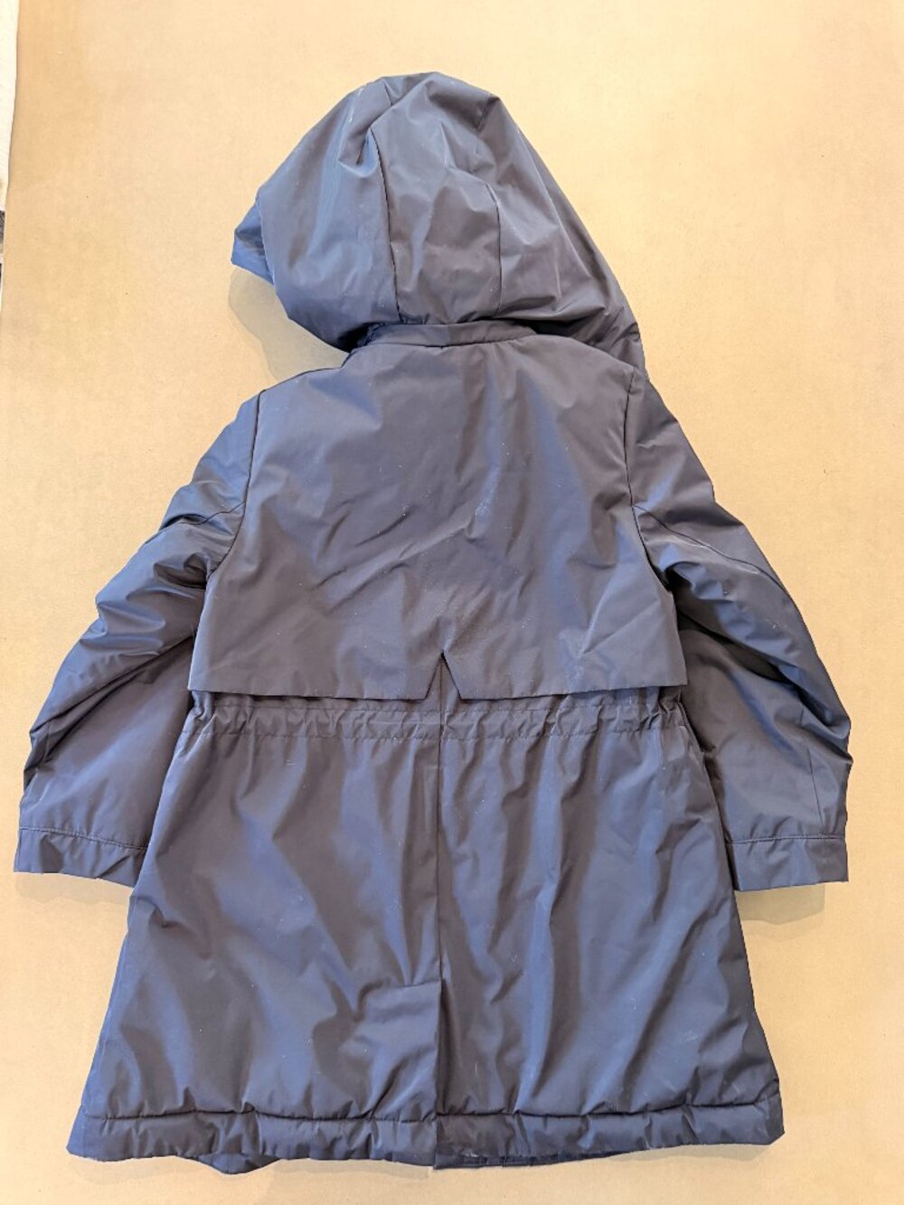 Jacadi Girls Navy Insulated Winter Coat Detachable Hood Size 6 - Picture 4 of 5